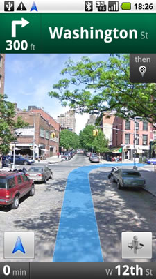 Google Maps Navigation - Street View
